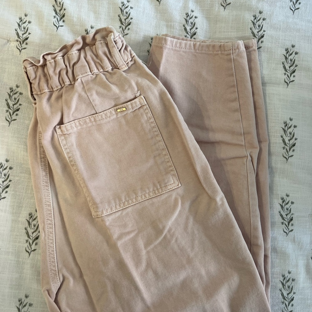 Zara Light Pink Corduroy Pants